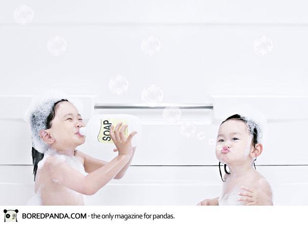 Foto kreatif sang ayah untuk putrinya