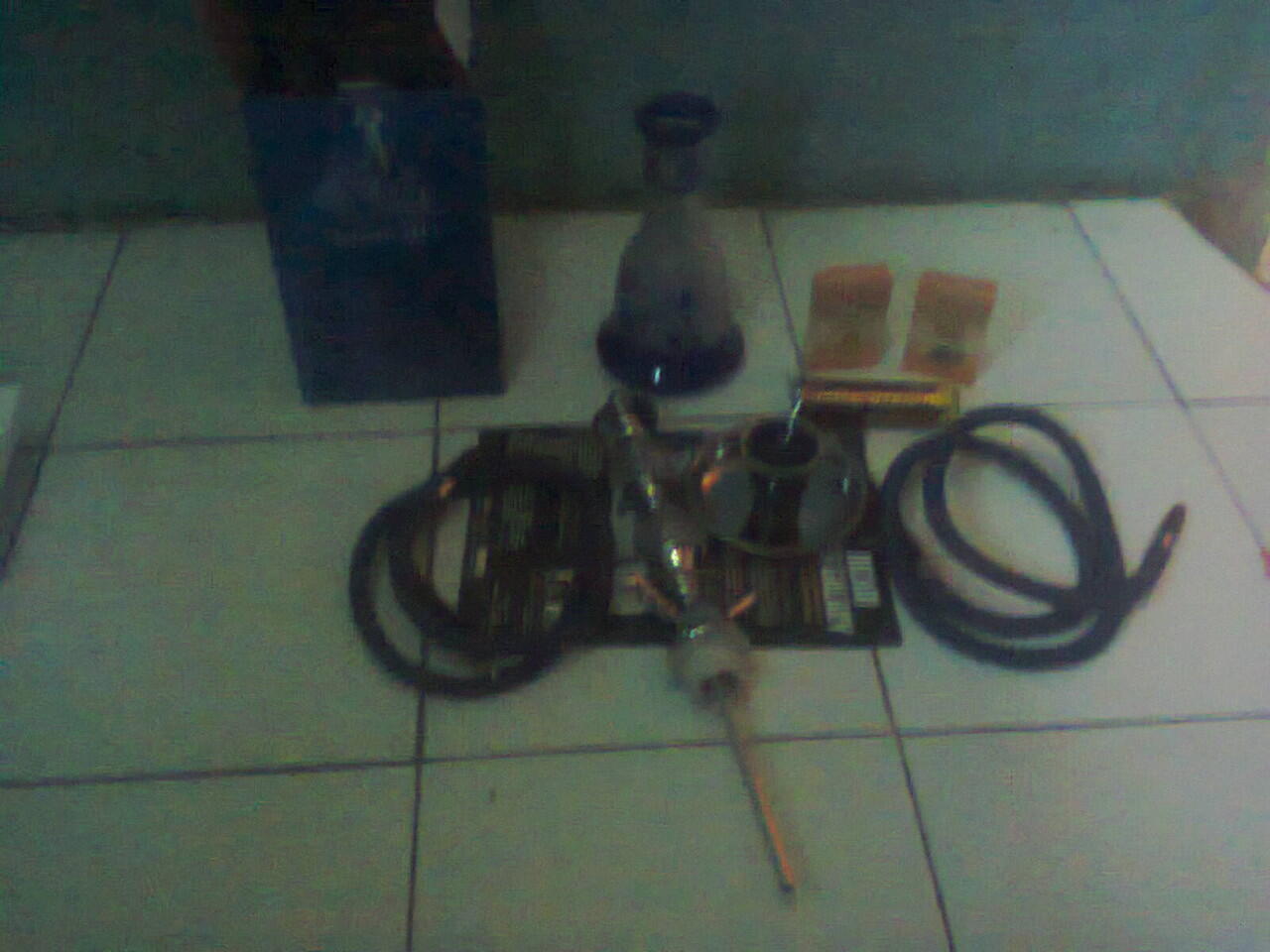 shisha 53cm 2 selang + bara + rasa + foil cod bandung