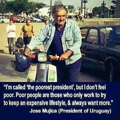 JOSE MUJICA "POOREST PRESIDENT" Bandingkan dengan negara kita