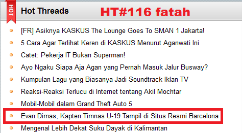 &#91;JOSS&#93; Evan Dimas masuk laman Facebook dan Website Barcelona !