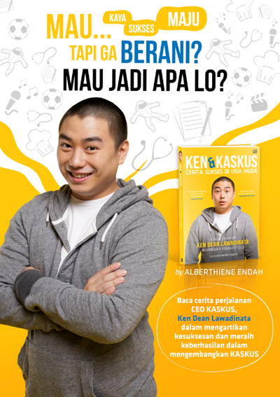 Jadwal Roadshow Buku "Ken & KASKUS Cerita Sukses di Usia Muda"