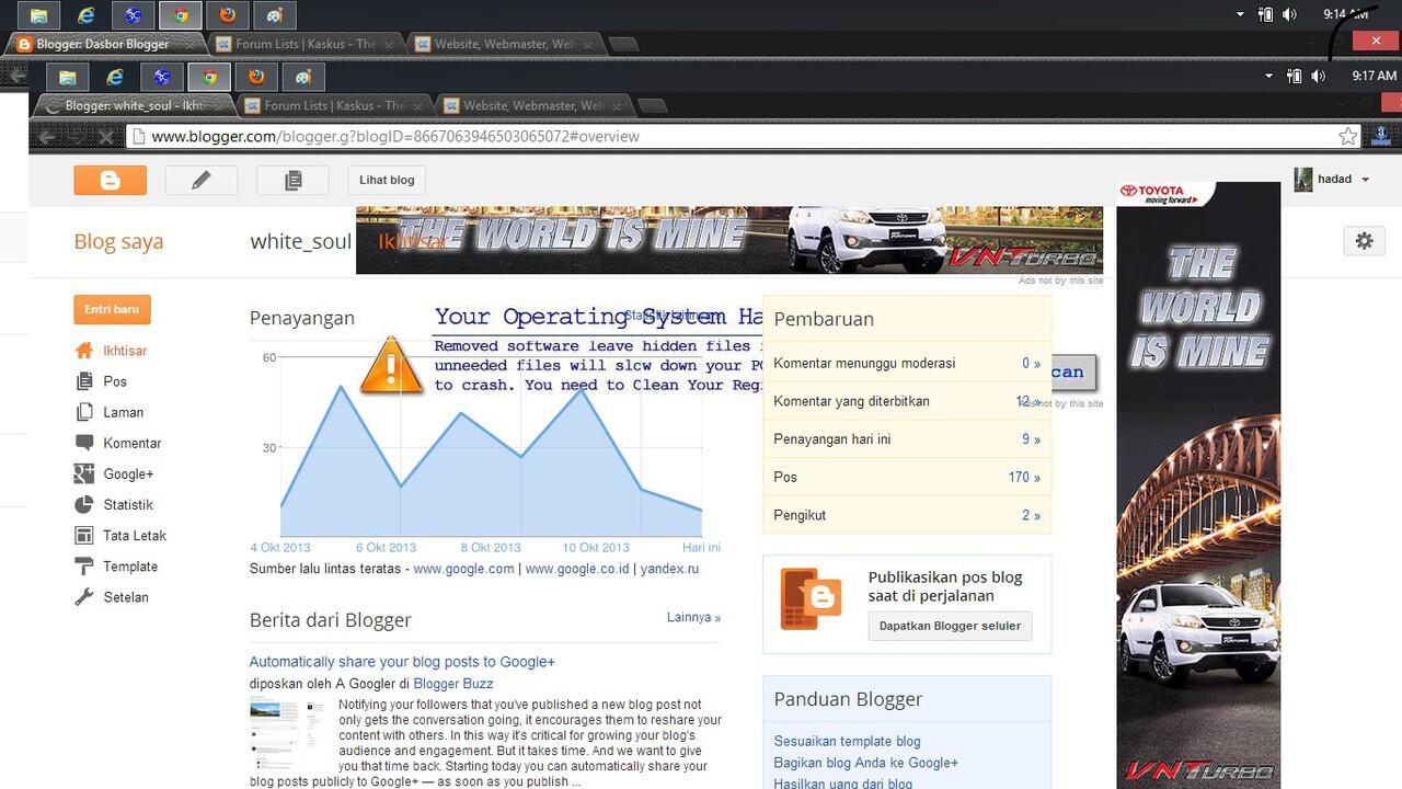 &#91;ask&#93; dashboard blogger