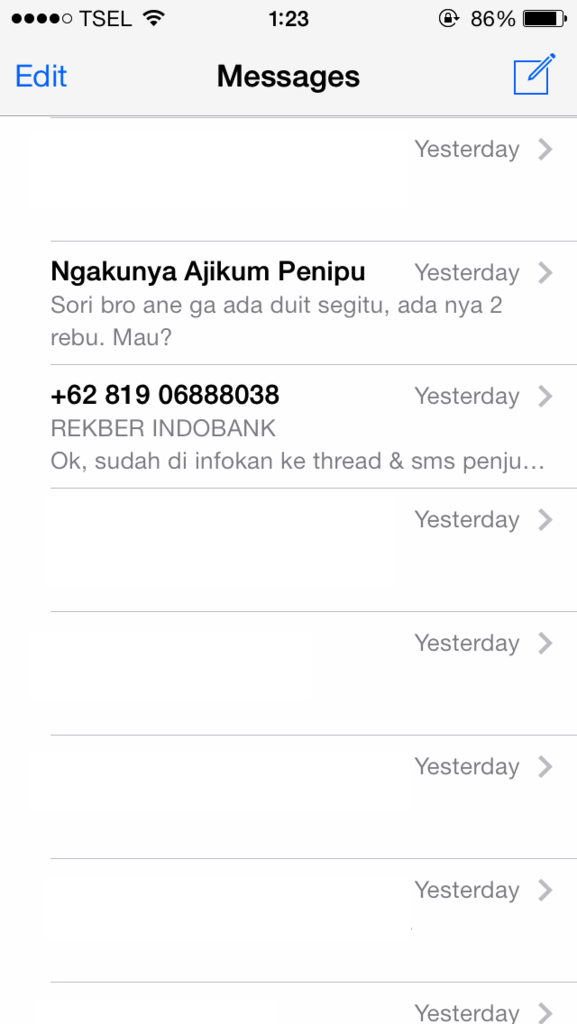 HATI - HATI PENIPUAN - SUMBER DATA DARI REKENING BERSAMA