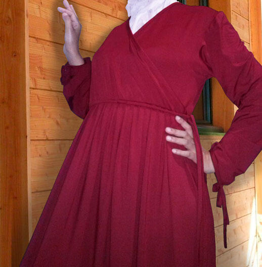 abaya set(gamis+jilbab syar'i)