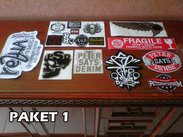 STIKER PETER SAYS DENIM