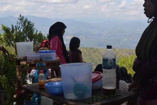 cendol tidak hanya dikaskus, tapi ada juga di puncak gunung