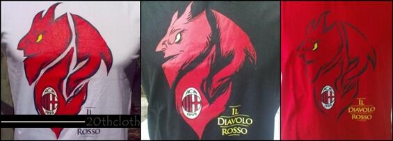 Kaos T-shirt Bola AC Milan &#91;FOOTIEHOLIC&#93;