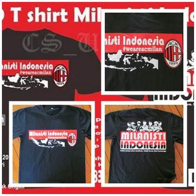 P.O T shirt Milanisti & Sepatu Milan
