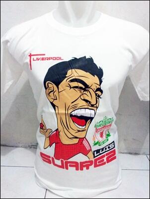 kaos distro bola karikatur pemain
