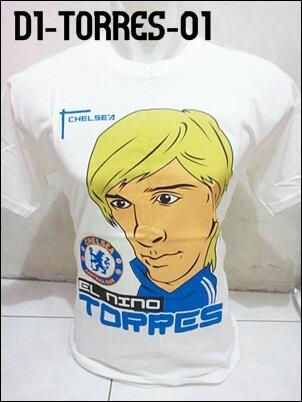 kaos distro bola karikatur pemain