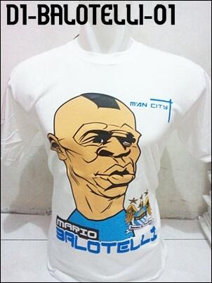 kaos distro bola karikatur pemain