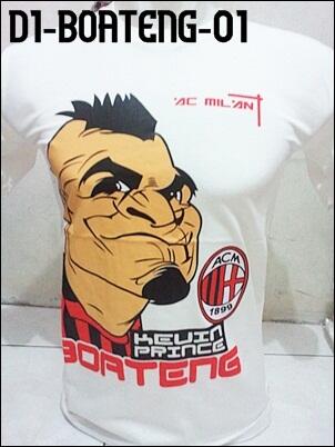kaos distro bola karikatur pemain