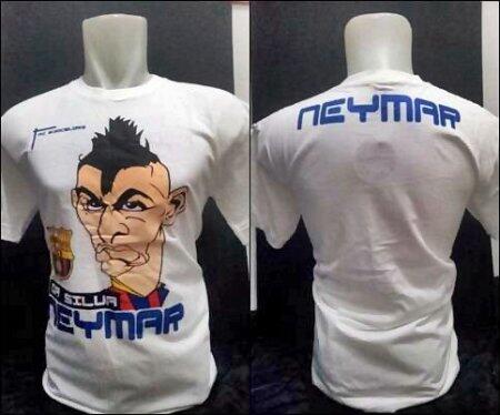 kaos distro bola karikatur pemain