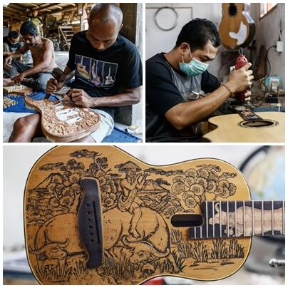 Gitar Blueberry, Hasil Karya Seniman Indonesia