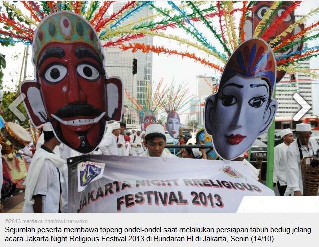 Persiapan jelang Jakarta Night Religious Festival 2013