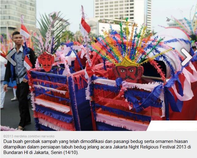 Persiapan jelang Jakarta Night Religious Festival 2013