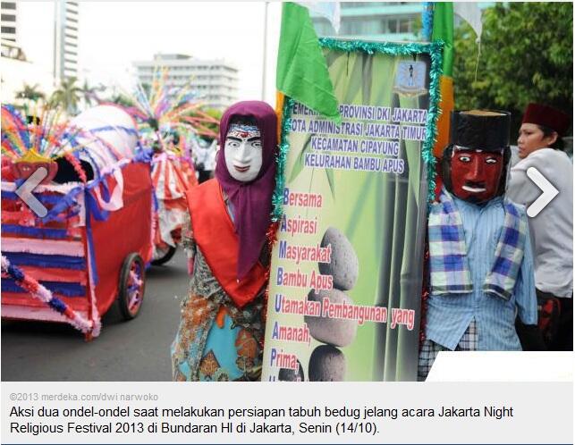 Persiapan jelang Jakarta Night Religious Festival 2013