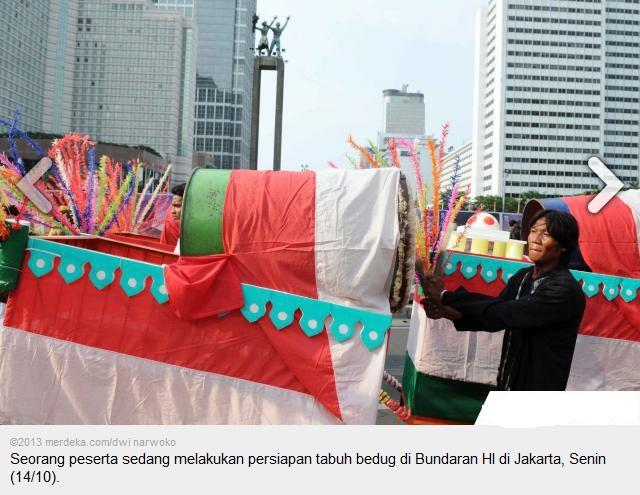 Persiapan jelang Jakarta Night Religious Festival 2013