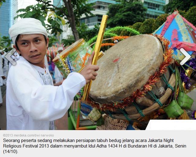 Persiapan jelang Jakarta Night Religious Festival 2013