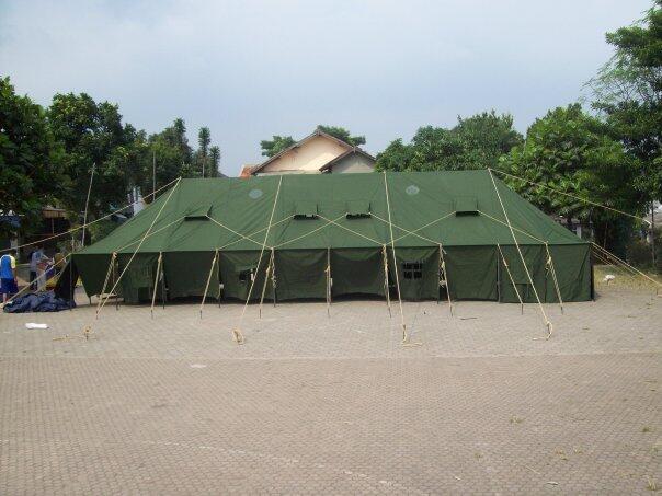 Tenda Peleton 6 x 14 x 3 M.Tenda Regu,Komando,Tenda Unicef.