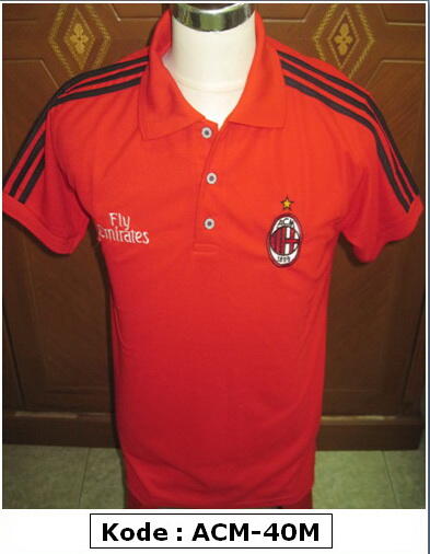 KAOS POLO SHIRT KLUB BOLA AC MILAN , CHELSEA , MANCHESTER UNITED MU , DLL
