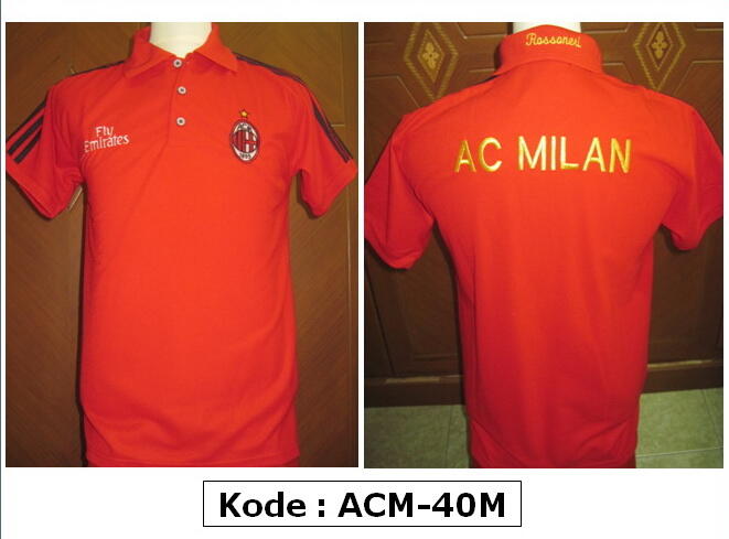 KAOS POLO SHIRT KLUB BOLA AC MILAN , CHELSEA , MANCHESTER UNITED MU , DLL