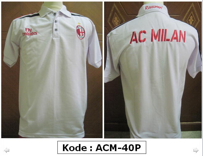 KAOS POLO SHIRT KLUB BOLA AC MILAN , CHELSEA , MANCHESTER UNITED MU , DLL