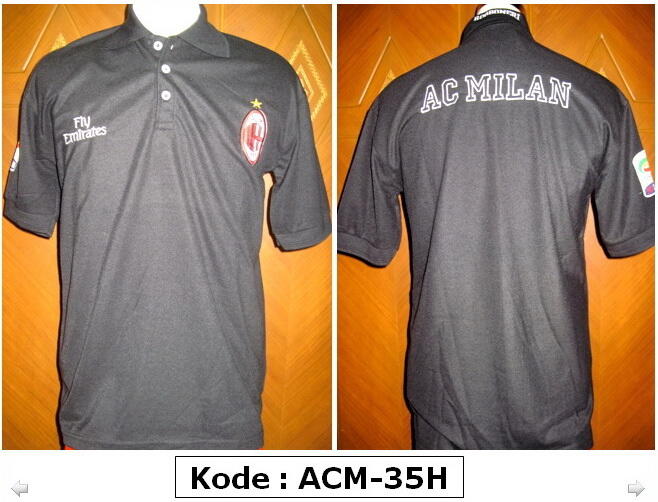 KAOS POLO SHIRT KLUB BOLA AC MILAN , CHELSEA , MANCHESTER UNITED MU , DLL