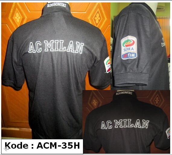 KAOS POLO SHIRT KLUB BOLA AC MILAN , CHELSEA , MANCHESTER UNITED MU , DLL