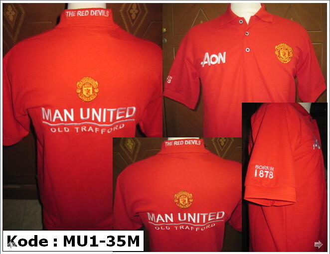 KAOS POLO SHIRT KLUB BOLA AC MILAN , CHELSEA , MANCHESTER UNITED MU , DLL