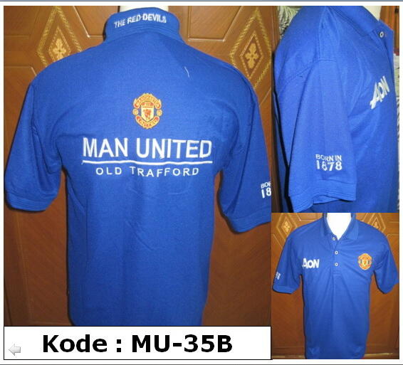 KAOS POLO SHIRT KLUB BOLA AC MILAN , CHELSEA , MANCHESTER UNITED MU , DLL