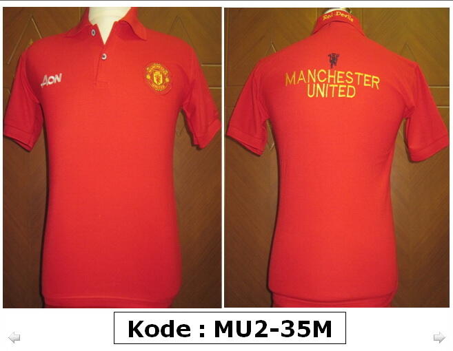 KAOS POLO SHIRT KLUB BOLA AC MILAN , CHELSEA , MANCHESTER UNITED MU , DLL