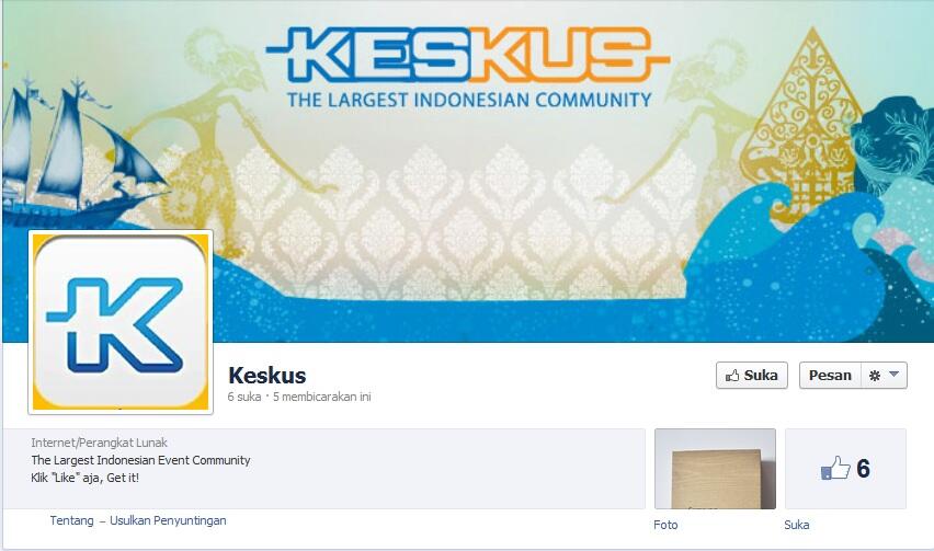 Fans Page Keskus Ada yang niru gan di FB ayo kita serang