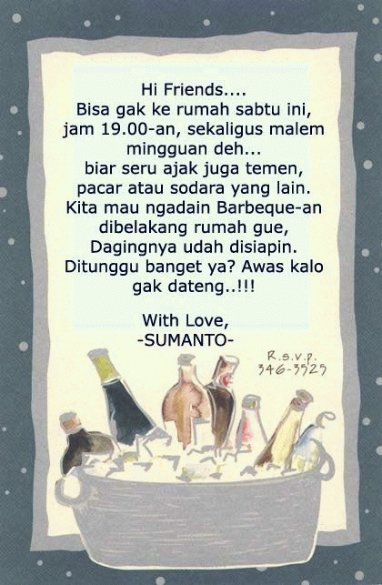 Undangan Makan Barbeque