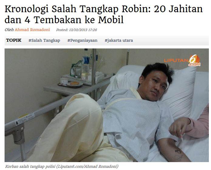 Parah gan!!,, korban salah tangkap, lagi manasin mobil tiba-tiba ditembakin polisi..
