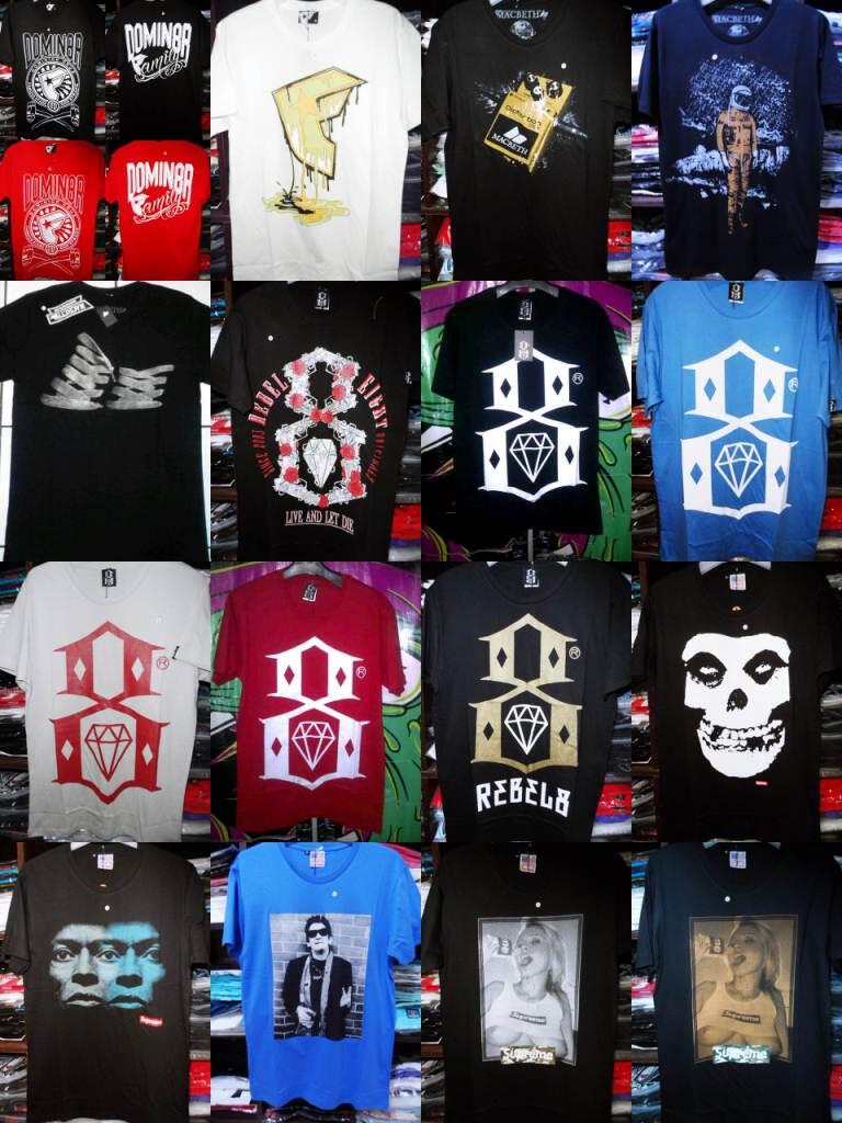 GROSIR/ RETAIL TERMURAH TSHIRT Atticus,DC,Dropdead,Famous,Rebel8,Supreme,Thrasher,VAN