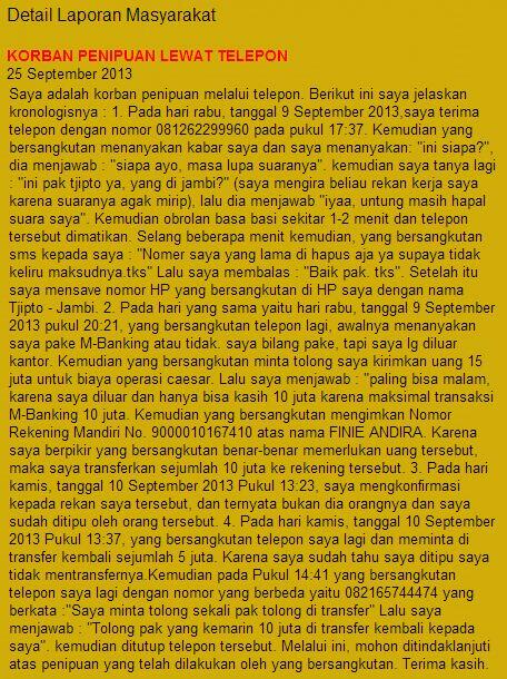 Hati-hati penipuan modus baru dari 082165744474 