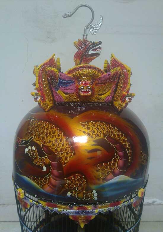 Kandang Burung Perkutut Motif Kaki Naga --upf63--