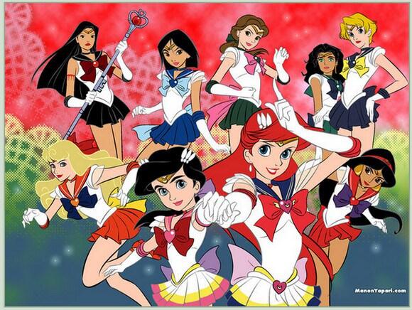 &#91;HOT&#93; PRINCESS DISNEY INI BERTRANSFORMASI MENJADI PRAJURIT SAILOR GAN &#91;SAILORMOON&#93;