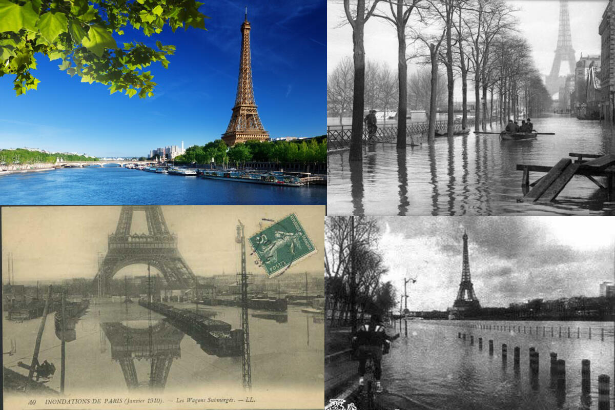 Ternyata Menara Eiffel Pernah Kebanjiran Gan!