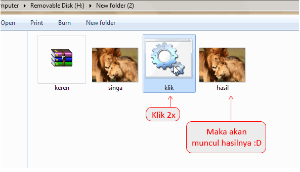 Cara Menyembunyikan File Di Dalam Gambar