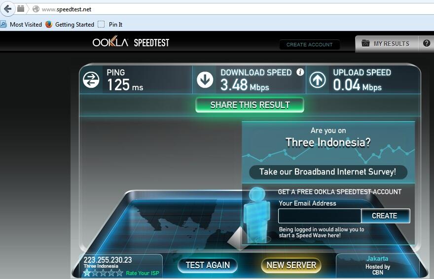 Kecepatan internet di Indonesia makin lama makin menjadi :(