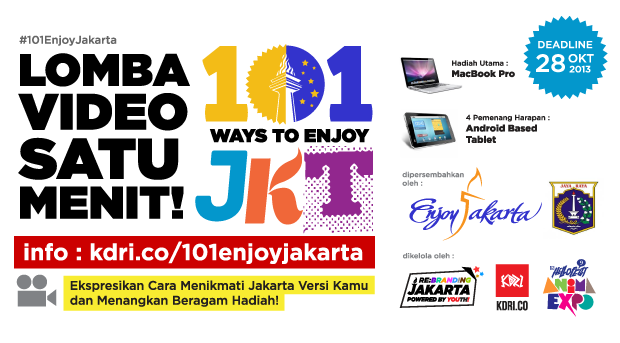 Ayo Gan! Ikutan Lomba Video 1 Menit 101 Ways to Enjoy JKT! &#91;Hadiah MacBook Pro&#93;