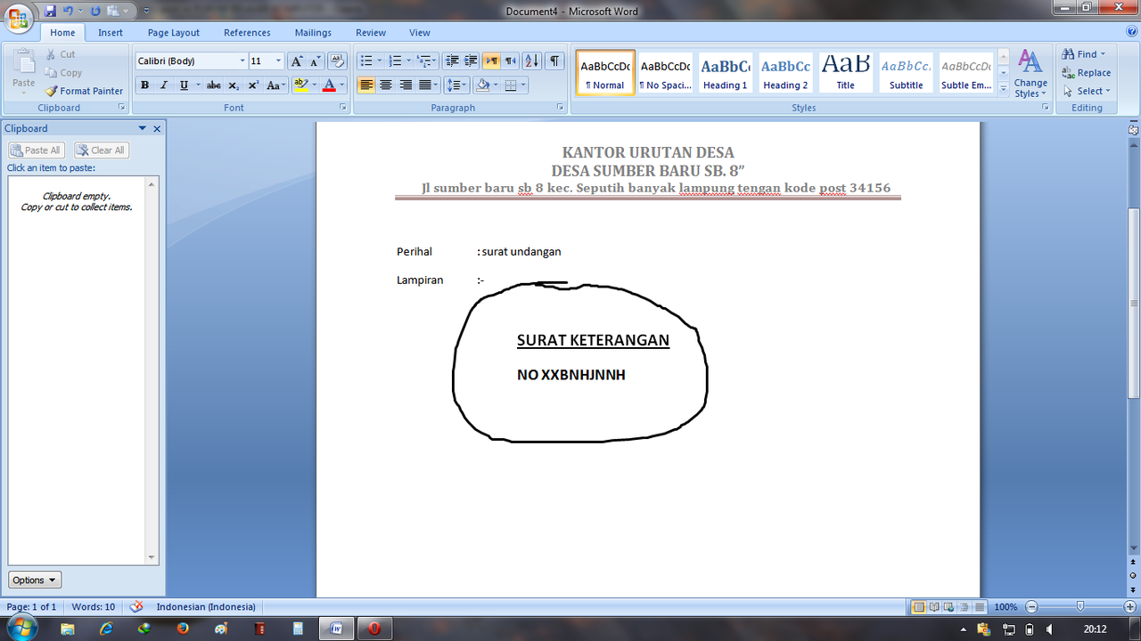 tanya? gan, cara bikin seperti ini di ms office word gimana yah?