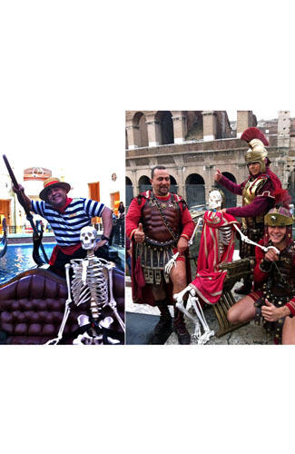 W.OW ! Wanita Ini Traveling Keliling Dunia Ditemani 'Tengkorak Manusia'