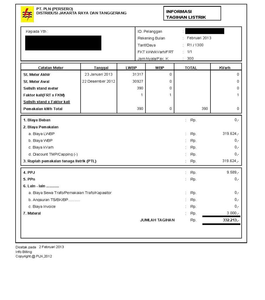 Kenaikan TDL PLN 2013 yang tidak kita sadari