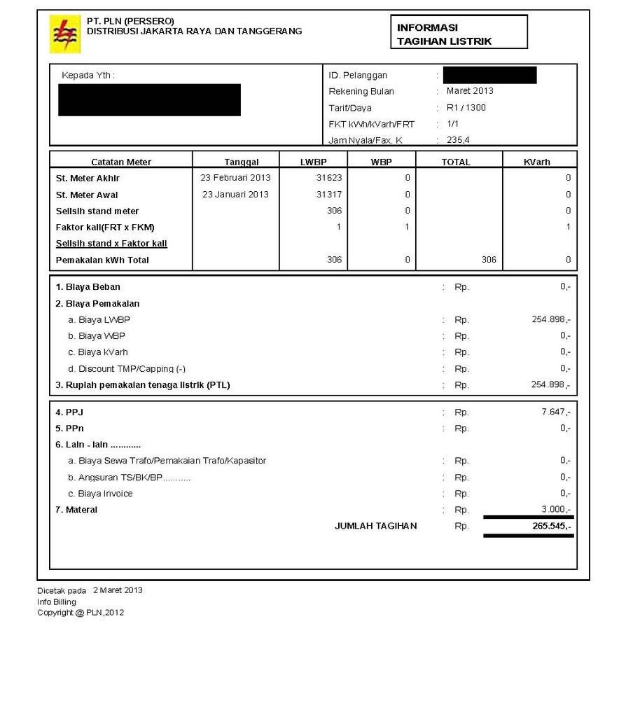 Kenaikan TDL PLN 2013 yang tidak kita sadari