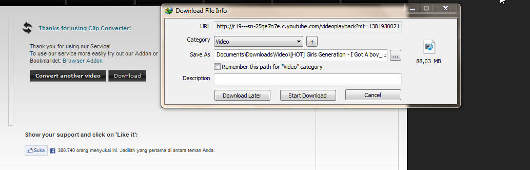 Cara Download Video Diyoutube versi q...gimana dengan agan??