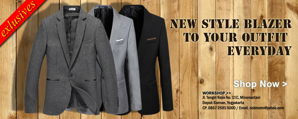 Blazer Jacket Korean Japanese Style Cowok Dan Cewek