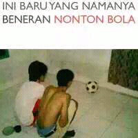 ini lah sesungguhnya nonton bola